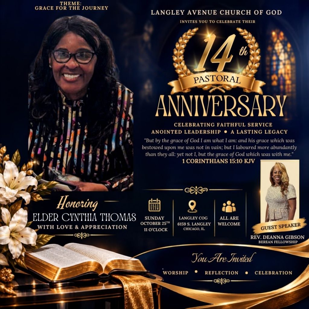 Weekly Virtual Worship Service ad Announcements – October 25, 2026